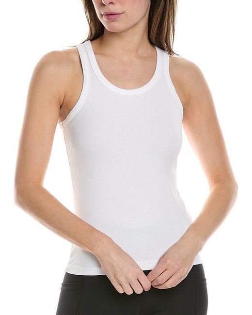 Electric and Rose White Elle Slim Fit Tank
