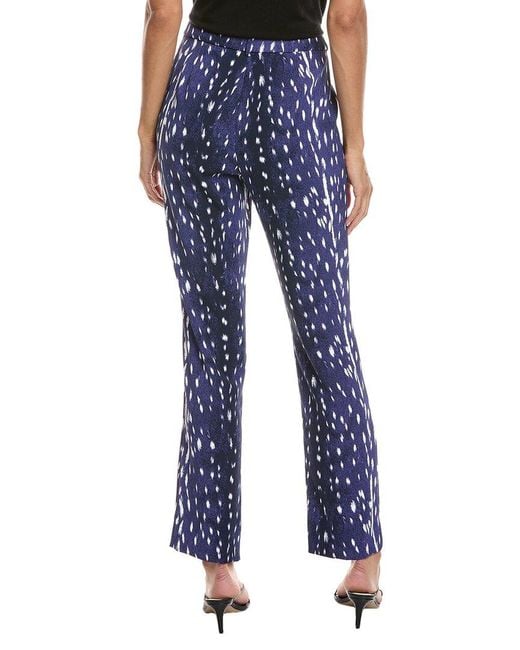 Diane von Furstenberg Blue Glora Pant