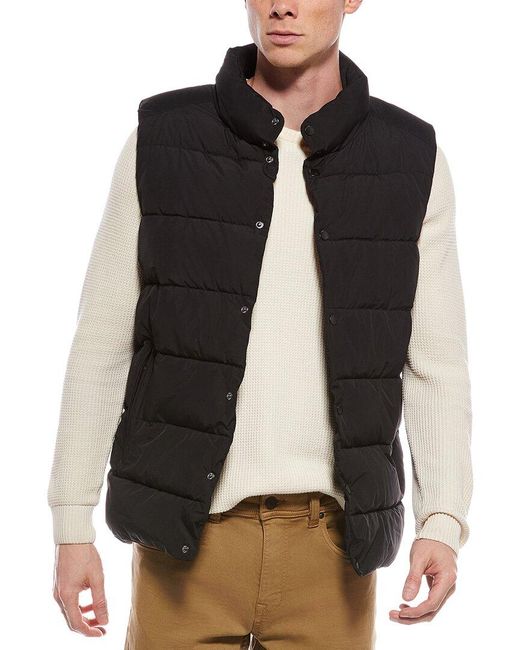Point Zero Black Puffer Vest for men