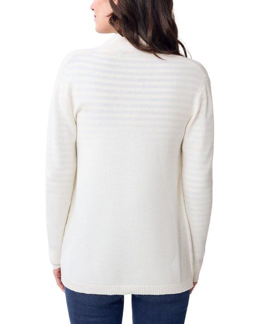 J.McLaughlin White Cervinia Wool & Cashmere-Blend Sweater