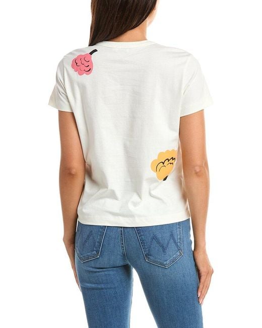 Marimekko White Tammone Kukasta Top