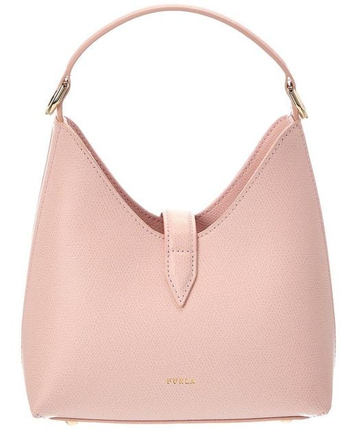 Furla Pink Iride Leather Mini Bag
