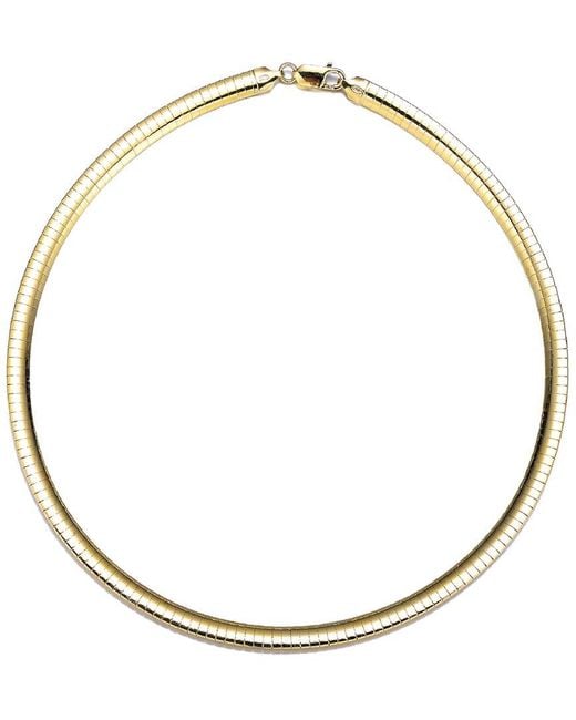 Genevive Jewelry Metallic 14k Plated Cz Classic Necklace
