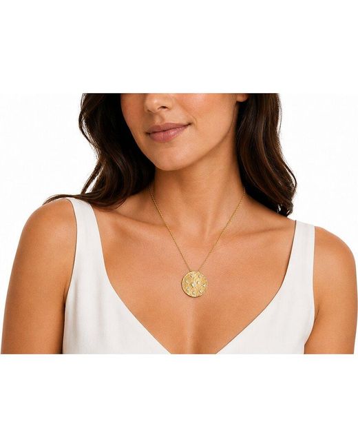 Reiss Metallic 14k 0.27 Ct. Tw. Diamond Pendant Necklace