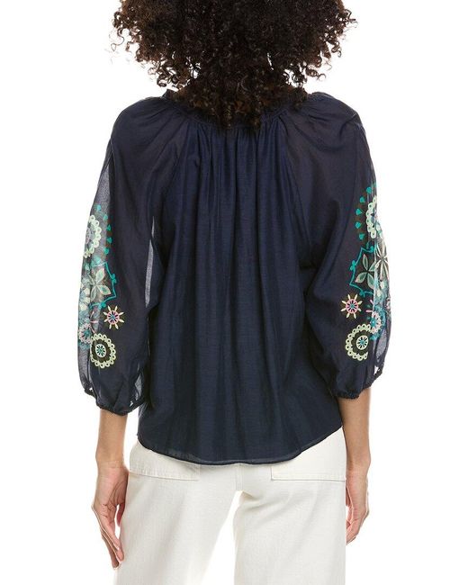 Caballero Collection Blue Zara Top