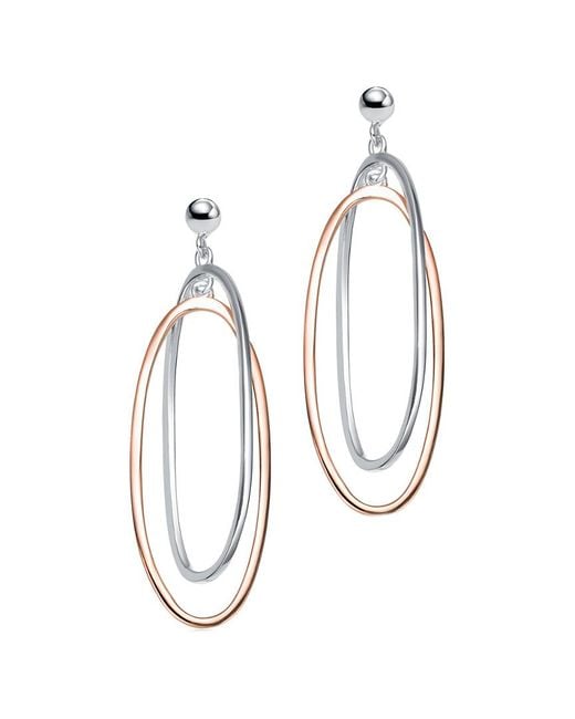 Rachel Glauber White 18k Rose Gold Vermeil Earrings