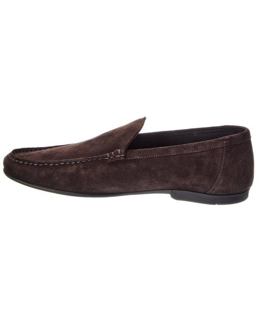 Bally Brown Craxon Suede Moccasin for men