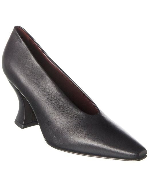 Bottega Veneta Black Almond Leather Pump