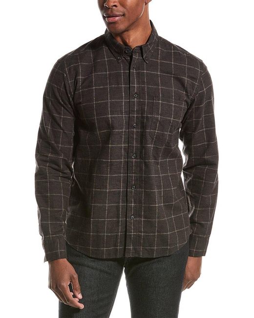 Billy Reid Black Tuscumbia Linen-blend Shirt for men