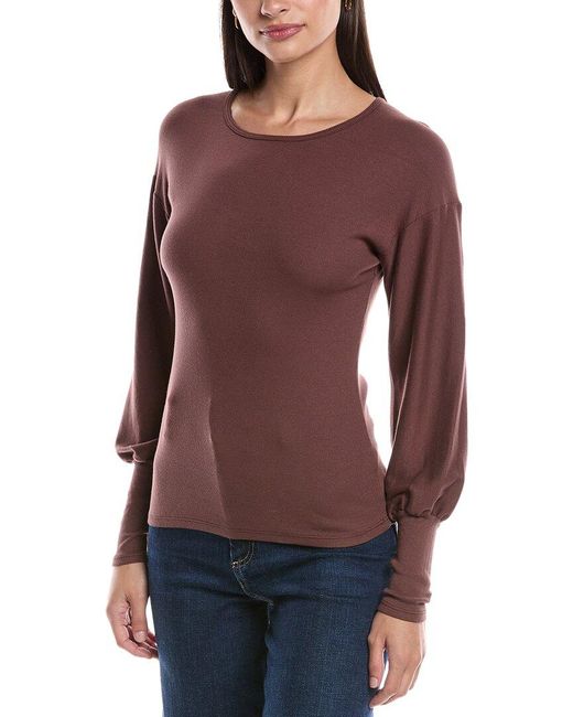 Michael Stars Purple Misha Top