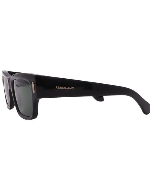 Ferragamo Black Salvatore 53Mm Sunglasses for men