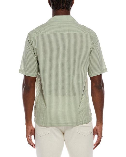 Civil Society Green Malakai Jacquard Shirt for men