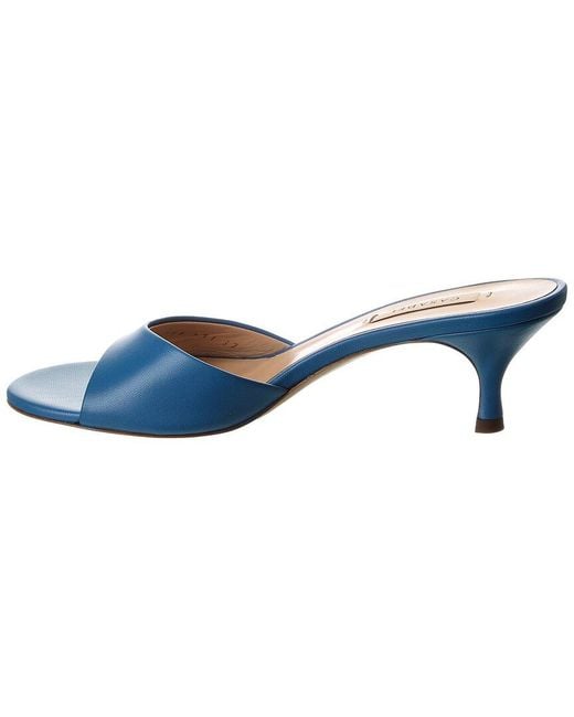 Casadei Blue Julia Leather Sandal