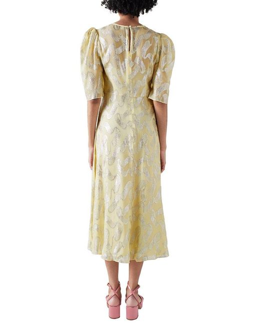 L.K.Bennett Natural Glinda Silk-blend Dress