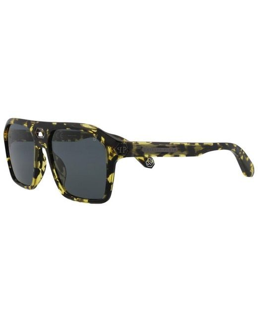 Philipp Plein Black Spp072M 57Mm Sunglasses for men