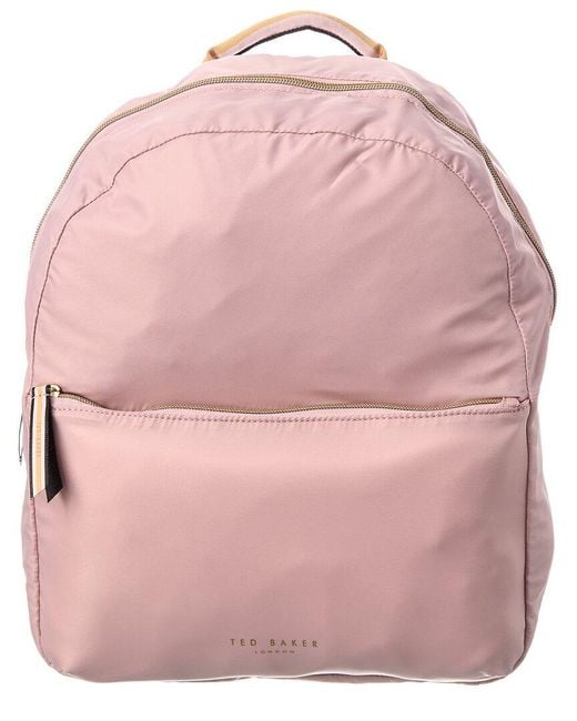 Ted Baker Ivarc Nylon Backpack in Pink Lyst