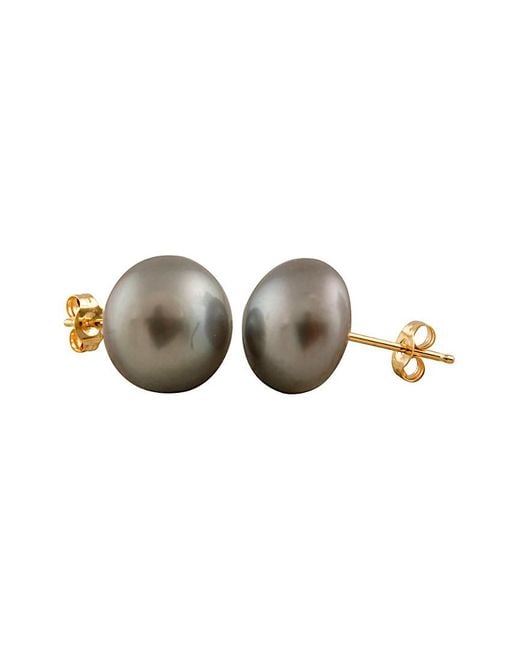 Splendid Multicolor 14k 12-12.5mm Freshwater Pearl Drop Earrings