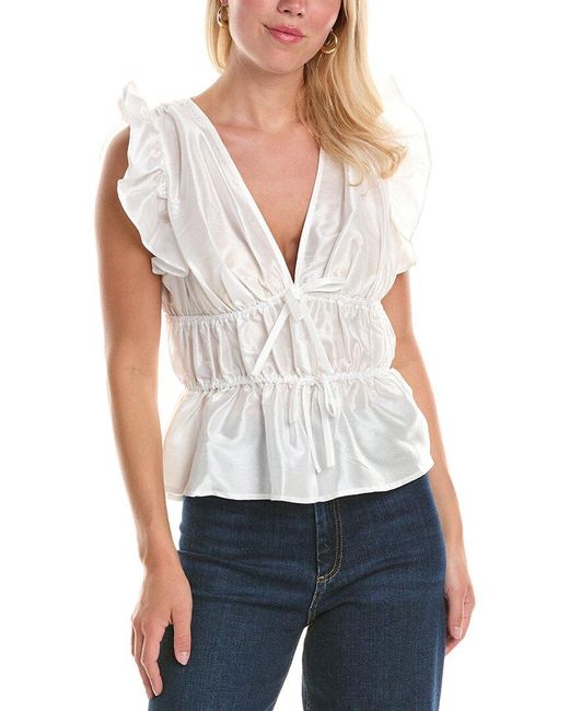 Hutch White Loni Top