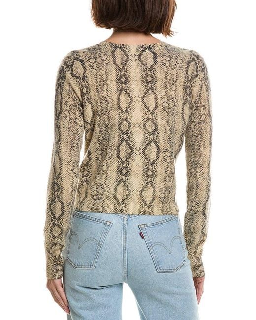 FRAME Blue Frame The Cashmere Snake Cardigan