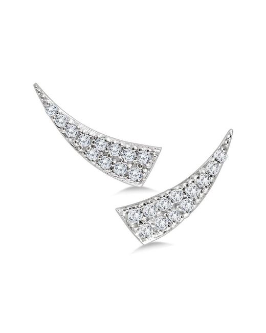 Monary White 14k 0.24 Ct. Tw. Diamond Earrings