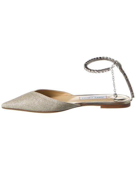 Jimmy Choo Multicolor Saeda Glitter Flat