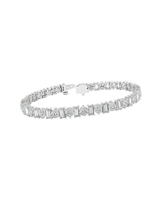 Lab Grown Diamonds White 14K 11.52 Ct. Tw. Lab-Grown Diamond Tennis Bracelet