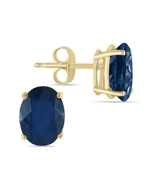 Gemstones Blue 14k 1.00 Ct. Tw. Sapphire Earrings