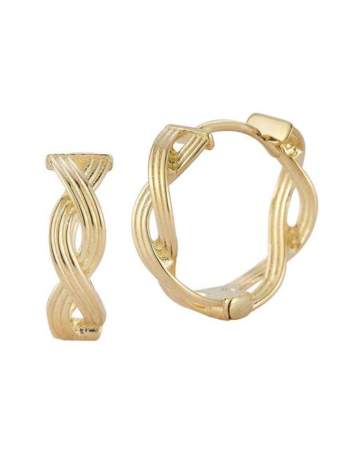 Ember Fine Jewelry Metallic 14k Twist Huggie Earrings