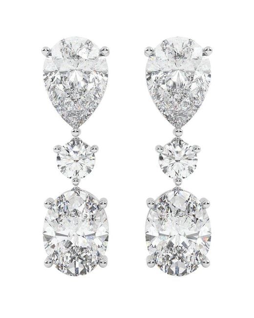 VOWE White 14K 9.00 Ct. Tw. Lab-Grown Diamond Earrings