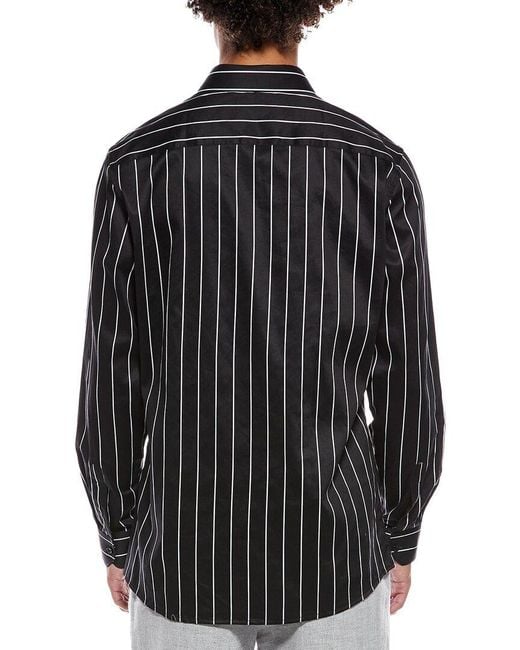 Tahari Black Modern Fit Dress Shirt for men