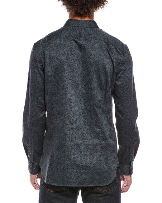 John Varvatos Gray Ross Slim Fit Sport Shirt for men