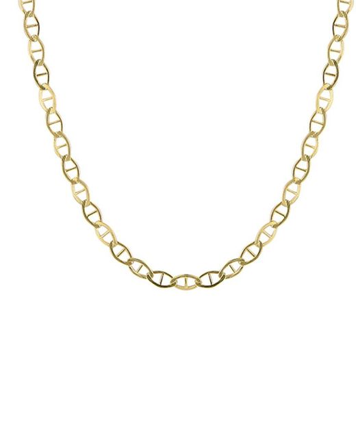 Glaze Jewelry Metallic 14k Over Silver Mariner Link Chain Necklace