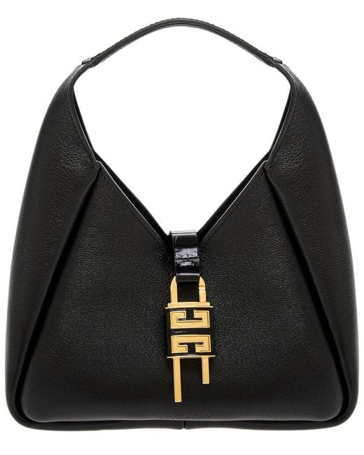 Givenchy Black G Mini Leather Hobo Bag