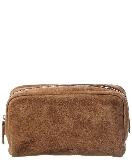 The Row Brown Suede Clutch