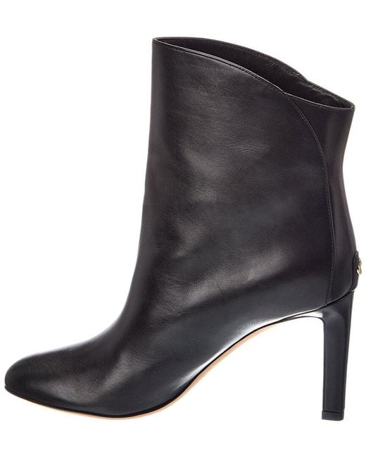 Jimmy Choo Black Karter Ab 85 Leather Bootie