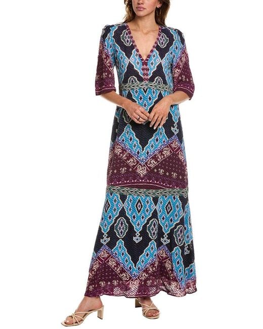 Ba&sh Blue Maxi Dress