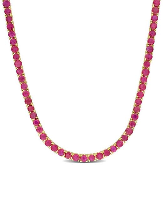 Rina Limor Natural 14K 12.00 Ct. Tw. Ruby Necklace