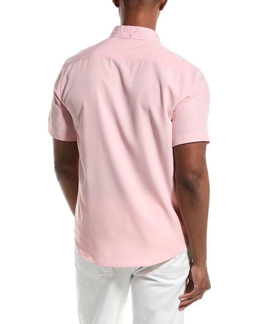 Vintage Pink Summer Stretch Shirt for men