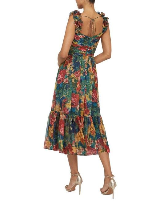 THEIA Multicolor Tate Midi Dress