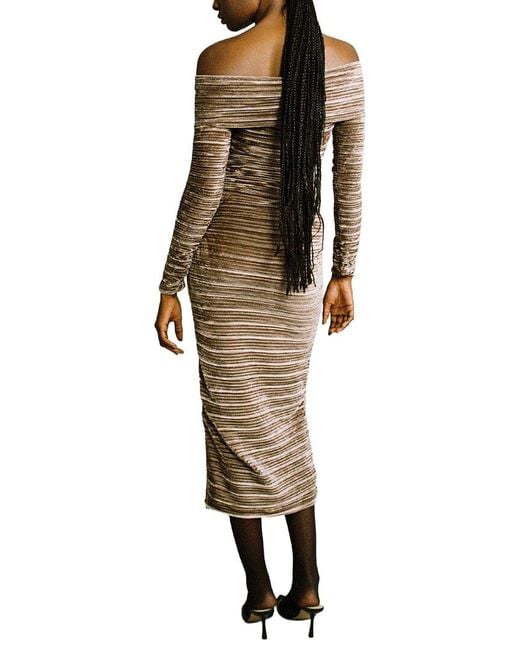 Sabina Musayev Brown Delphinus Midi Dress