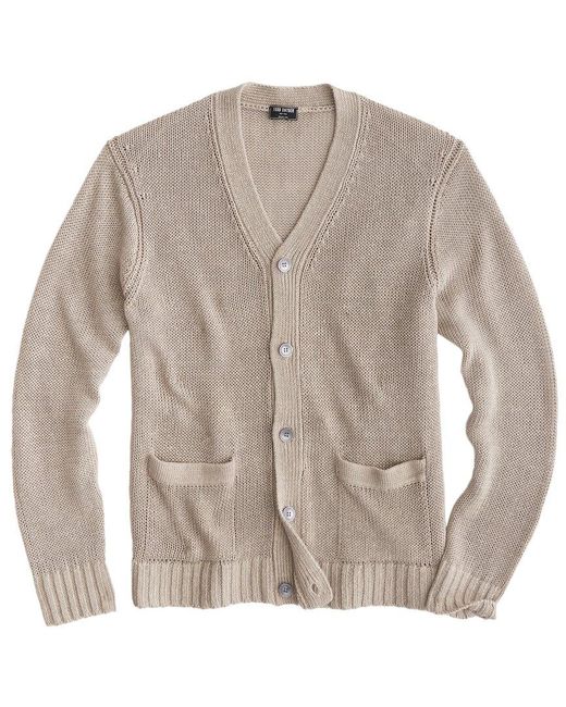 Todd Snyder Gray Linen Sweater for men