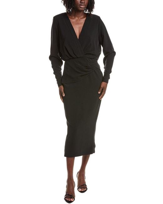 Alexis Black Fraser Midi Dress