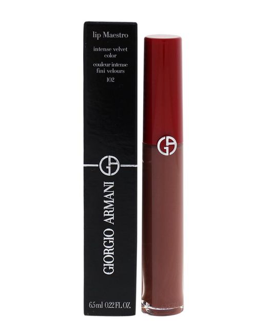 Giorgio Armani White 0.22Oz #102 Sandstone Lip Maestro Liquid Lipstick