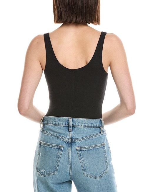 ATM Blue V-Neck Bodysuit