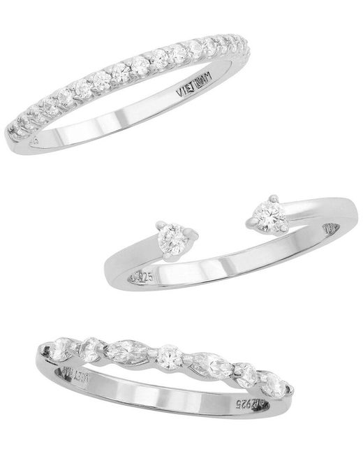 Savvy Cie White Cz Stackable Ring
