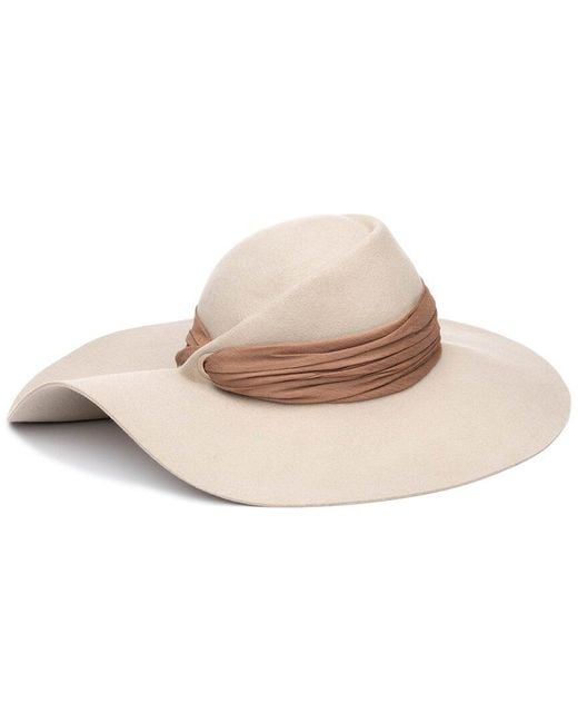 Eugenia Kim Natural Catherine Wool & Silk Hat