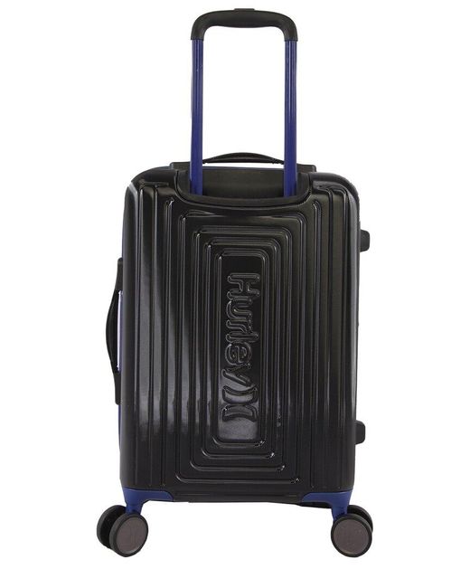 Hurley Black Suki 21in Carry-on Spinner Luggage