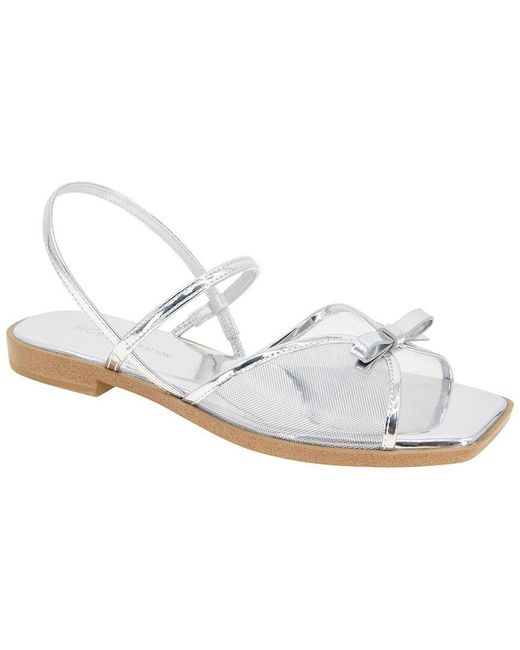 BCBGeneration White Lacey Sandal