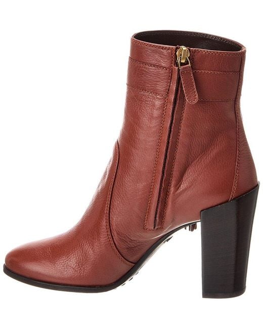 Tod's Brown Leather Bootie