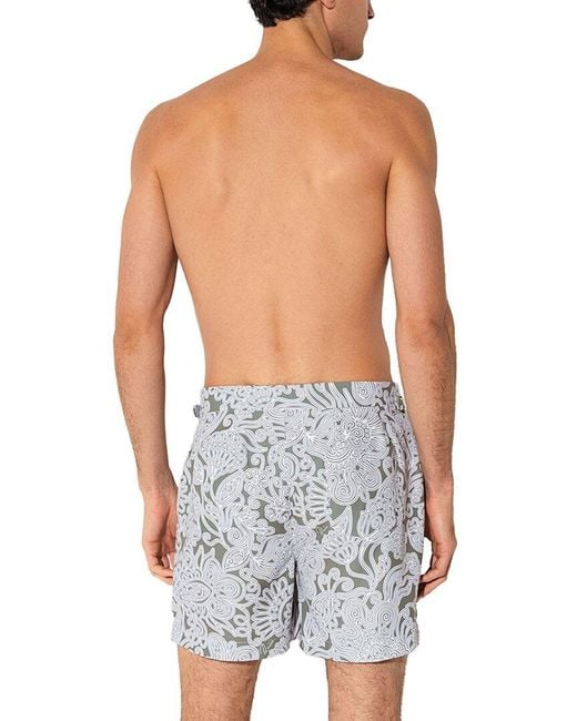 Reiss Blue Fallow Side Adjuster Pais Swim Trunk for men